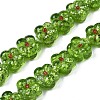 Transparent Handmade Bumpy Lampwork Beads Strands LAMP-S194-022E-1