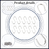 304 Stainless Steel S Hook Findings STAS-PH0016-02-6