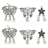 6Pcs 3 Styles Tibetan Style Alloy Pendants FIND-YW0011-65-1