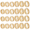 24Pcs 6 Styles 201 Stainless Steel Grooved Finger Ring Settings STAS-ME0003-12G-1
