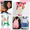 6Pcs 6 Colors Polyester Bowknot Pendant Decoration KEYC-AR00003-6