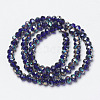 Electroplate Glass Beads Strands EGLA-A034-T3mm-J07-2