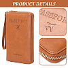 Rectangle PU Leather Travel Passport Wallet Cover AJEW-WH20096-52A-6