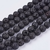 Natural Lava Rock Bead Strands LS-G-R193-18-6mm-1