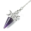 Natural Amethyst Cone Dowsing Pendulum Big Pendants G-C114-01P-17-3