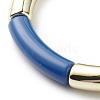 Acrylic Curved Tube Beaded Stretch Bracelet for Women BJEW-JB08438-04-4