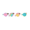 Ion Plating(IP) 304 Stainless Steel Stud Earring Findings LS-STAS-O119-18C-M-3