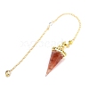 Natural Carnelian Pointed Dowsing Pendulums PW-WGD4C0F-21-1