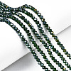 Electroplate Glass Beads Strands EGLA-A034-T4mm-B28-1