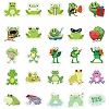 50 Pieces Cartoon Frog Doodle Paper Stickers STIC-R001-36-3