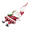 Christmas Santa Claus Handmade Polymer Clay Pendant Decorations HJEW-P017-01B-2