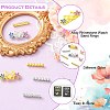 8Pcs Alloy Rhinestone Watch Band Rings FIND-CJ0005-40-3