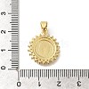 Rack Plating Brass with Cubic Zirconia Pendants KK-Z086-33G-08-3