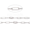 Tarnish Resistant 304 Stainless Steel Paperclip Chains CHS-O010-03P-4