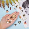 28Pcs 14 Styles Halloween Theme Alloy Enamel Pendants ENAM-SZ0001-63LG-3