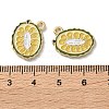 Fruit Alloy Enamel Charms PALLOY-S058-01LG-11-3