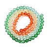 Gradient Color Baking Paint Glass Bead Strands LS-DGLA-A039-T6mm-A013-2