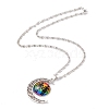 Rainbow Pride Necklace NJEW-F291-01H-2