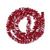 Electroplate Opaque Glass Beads Strands EGLA-Q139-01A-C11-2