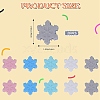 20Pcs 5 Colors Snowflake Food Grade Eco-Friendly Silicone Beads SIL-SZ0001-21-2