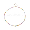 Glass Seed Beaded Necklaces for Women NJEW-JN04229-1