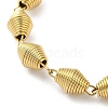 304 Stainless Steel Bicone Link Chain Bracelets for Women BJEW-G712-05G-2
