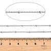 304 Stainless Steel Rondelle Beaded Satellite Chains CHS-G040-03P-3