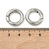 Tarnish Resistant Ring Smooth 304 Stainless Steel Spring Gate Rings STAS-E073-06-A-2