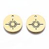 201 Stainless Steel Pendants STAS-Q240-045G-1