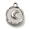 Anti-Tarnish 304 Stainless Steel Pendants STAS-P371-021P-03-1