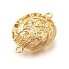 Brass Connector Charms KK-E792-16G-2