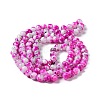 Drawbench & Baking Paint Glass Beads Strands GLAA-S176-09-4