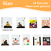 100Pcs 10 Colors Halloween Theme Plastic Bakeware Bag OPP-YW0001-05-2