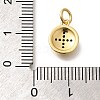 Rack Plating Brass Micro Pave Cubic Zirconia Pendants KK-M296-16G-3