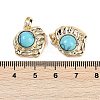 Synthetic Turquoise Pendants KK-U043-43G-A-3