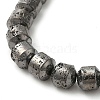 Electroplated Natural Lava Rock Beads Strands G-L606-B02-01B-2