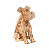 Schnauzer DIY Wooden Assembly Animal Toys Kits for Boys and Girls WOCR-PW0007-01-1