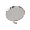 304 Stainless Steel Cuff Ring Components STAS-D372-07P-10-1