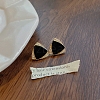 Triangle Rhinestone Stud Earrings WG26184-14-1