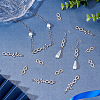 DICOSMETIC 60Pcs 2 Styles Alloy Crystal Rhinestone Connector Charms FIND-DC0001-39-6