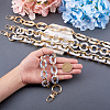 Fashewelry 4Pcs 4 Style Acrylic Curb Chain Bag Strap FIND-FW0001-22-5