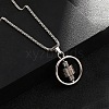 Zinc Alloy Pendant Necklaces NJEW-M211-14C-PB-2