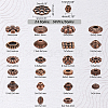   1200Pcs 24 Styles Tibetan Style Alloy Spacer Beads Sets TIBEB-PH0005-11-2