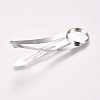 Alloy Snap Hair Clips with Blank Round Settings MAK-WH0007-09S-2