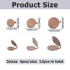 12Pcs 3 Styles 304 Stainless Steel Cuff Earrings EJEW-HS0001-36RG-2