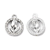 Rack Plating Alloy Crystal Rhinestone Pendants RB-L036-VF875-1-1