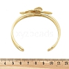 Butterfly Brass Cuff Open Bangles BJEW-M060-01G-02-5