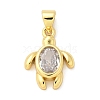 Brass Micro Pave Cubic Zirconia Pendants KK-S511-04A-G-1