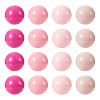 20Pcs 4 Colors Opaque Acrylic Beads MACR-TA0002-51B-2