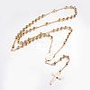 PVD Vacuum Plating 304 Stainless Steel Pendant Necklaces NJEW-D281-24G-1